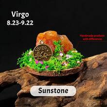 1件天然七脉轮星座疗愈水晶摆件，森林能量宝石雕像，健康家居桌面装饰礼品，母亲节和父亲节礼物 - 十二星座原石擺件 - 查看 9