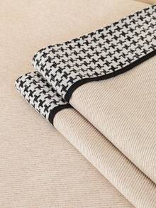 1件舒适雪尼尔沙发垫套，四季皆宜的现代简约防滑沙发座垫，防尘可水洗沙发套，米色，柔软不易褪色，宠物友好，适用于L型沙发和1/2/3/4人沙发 - 米色 - 查看 9