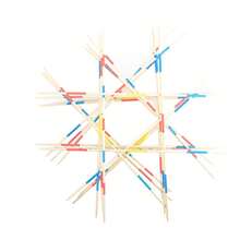 1/2 Packs Wooden Pick Up Sticks Game, 41/62 Sticks Boxed Traditional Classic Game, Fun Family Board Game Entertainment - Multicolor - View 2