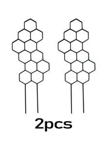 1/2件裝蜂巢式植物攀爬架，防鏽塑膠植物支撐架，適用於盆栽藤蔓與花卉，室內/戶外園藝用品，夏季必備，返校季，畢業季，園藝用品，露營，花園裝飾，植物架，萬聖節，柔軟，大學宿舍必備，露營必備，假期必備，夏季 - 均碼 - 查看 10