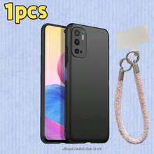 Bộ 2 ốp lưng điện thoại màu đen mờ [1 ốp lưng + 1 dây đeo], chống dầu, chống trầy xước, dễ lau chùi, chất liệu cao cấp, tương thích với Note 12 Turbo/ Note 11 Pro 5G/ Note 9 Pro/ K40/K40 Pro/14 Ultra/Mi 11X/Mi 11 Lite 5G/Poco X6 Pro/Poco X7 Pro/ 15, v.v. Được làm từ chất liệu trong suốt, ốp bảo vệ chống rơi vỡ, thích hợp làm quà tặng sinh nhật/lễ Phục Sinh/Giáng Sinh/gia đình/bạn bè/bạn trai/bạn gái, quà tặng bạn cùng lớp/bạn học, v.v. - màu đen - Xem 1