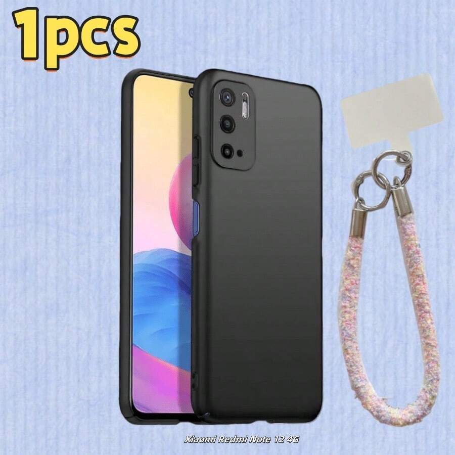 Bộ 2 ốp lưng điện thoại màu đen mờ [1 ốp lưng + 1 dây đeo], chống dầu, chống trầy xước, dễ lau chùi, chất liệu cao cấp, tương thích với Note 12 Turbo/ Note 11 Pro 5G/ Note 9 Pro/ K40/K40 Pro/14 Ultra/Mi 11X/Mi 11 Lite 5G/Poco X6 Pro/Poco X7 Pro/ 15, v.v. Được làm từ chất liệu trong suốt, ốp bảo vệ chống rơi vỡ, thích hợp làm quà tặng sinh nhật/lễ Phục Sinh/Giáng Sinh/gia đình/bạn bè/bạn trai/bạn gái, quà tặng bạn cùng lớp/bạn học, v.v. - màu đen - Xem 1