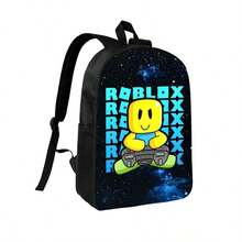 Ro Loxs Gamer Cute Fanart Backpack Large Capacity Lightweight School Bookbag Suitable Daily Or Travel, Holiday - đen - Xem 6