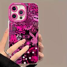 Collage emo rosa y negro infernal.funda de teléfono Fundas compatibles con ,Apple,VIVO,OPPO,,, y Honor.Fabricadas en silicona TPU,ofrecen protección contra golpes y caídas. - Blanco - Ver 2