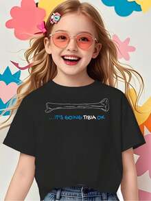Tween Girls T-Shirts - Black - View 1