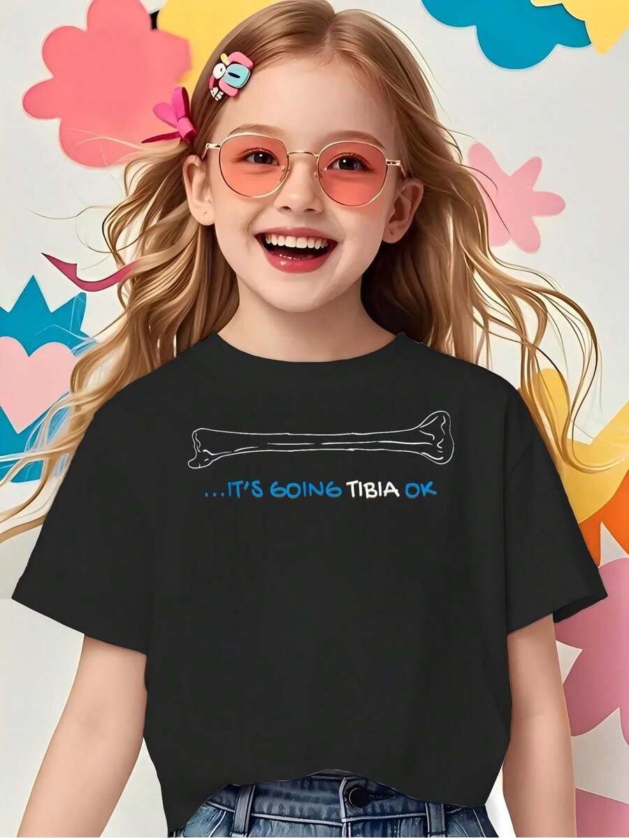 Tween Girls T-Shirts - Black - View 1