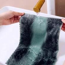 10pcs Microfiber Kitchen Cleaning Cloths, Lint-Free Streak-Free Glass And Dish Towel Rags, Reusable Fish Scale Texture Cleaning Towels For Kitchen Counters, Stove, Sink And Tableware, Highly Absorbent Quick-Dry Polishing Cloths For Windows, Mirrors And Cookware, Durable Household Kitchen Cleaning Supplies For Grease, Water Stains And Smudge Removal - 25x25 cm - Xem 7