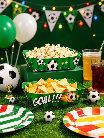 12 đĩa dùng một lần chủ đề World Cup 2026, đĩa dùng một lần hình bóng đá, thích hợp cho đồ ăn nhẹ, bỏng ngô, các sự kiện thể thao, World Cup, sinh nhật, tiệc theo chủ đề.
