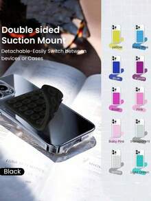 1 cái đế giữ điện thoại silicon hai mặt có giác hút, giá đỡ điện thoại hình bạch tuộc, giá đỡ điện thoại dán, phù hợp với điện thoại nữ, ví, ví mini, hộp đựng thẻ, ốp lưng điện thoại da hai mặt có giác hút silicon chắc chắn. - Nhiều kiểu dáng - Xem 7
