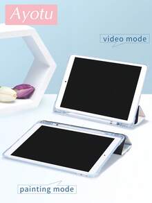 Ayotu 粉色芙蓉花保护套，兼容 iPad Air 4/5 10.9 英寸、7/8/9 代 10.2 英寸、11 (A16) 2025 (11 英寸)，内置 Apple Pencil 插槽，兼容三星 Galaxy Tab A9 11 英寸、Tab A9 8.7 英寸，可爱风格，适合返校季和情人节。 - 彩色 - 查看 7