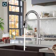 360° Kitchen Sink Mixer Taps Pull Out Spout Spray Single Lever Modern Mono Tap - Silver - View 3