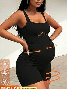 Bộ áo liền quần bầu Parara, kiểu áo hai dây, dáng ngắn đa năng, tôn dáng, rộng rãi, tối giản và thanh lịch. - màu đen - Xem 1