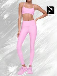 High-Waist Airlift Legging - Candy Heart Pink - 查看 3