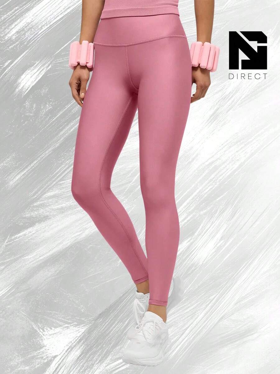 High-Waist Airlift Legging - Pink Wild Rose - View 1