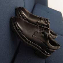 Men's Oxford Dress Shoe Lorenzo Adult Size, Stitched Sole, High-Tread, Elegant Adult Size, Suitable For Business, Parties, Graduations, And Weddings. - 棕色 - 查看 2