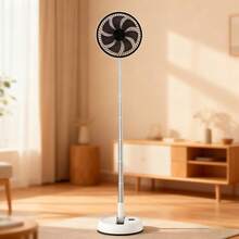 Outdoor Aluminum Alloy Foldable Fan, Portable Remote Control Quiet Timed Vertical Telescopic 7200mAh High Airflow Long Lasting Battery, Multifunctional Fan For Home & Camping - Other - View 11