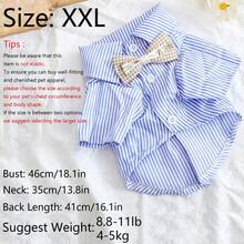 Blue Striped Pet Bow Tie Collar, Suitable For Cats And Dogs, For All Seasons - Blue - View 14
