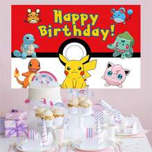 Đồ dùng trang trí tiệc sinh nhật Pokemon có bản quyền, Vải phông nền trang trí màu đỏ trắng vàng vui nhộn, Phông nền chụp ảnh hoạt hình Anime, Áp phích, Phụ kiện chụp ảnh, Vải phông nền trang trí tiệc sinh nhật hoàn hảo, Biểu ngữ, Phông nền chụp ảnh, Trang trí tiệc sinh nhật, Kích thước: 82.7*59.1/59.1*39.4/39.4*29.5 inch - Nhiều màu - Xem 2