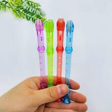 1pc Transparent Mini 6-Hole Flute, Small Flute Craft, Music Practice Material, Portable Mini Flute Musical Instrument - Multicolor - View 6