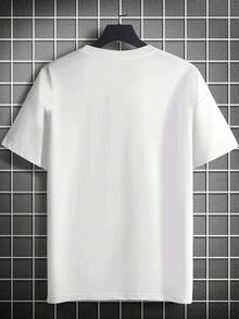 Fashionable Casual Men'S Short Sleeve-Shirt |   Eye-Catching Nepal Pattern Crew Neck High-Quality All Seasons Festive Gatherings And Travel Tee Shirts - 白色 - View 2