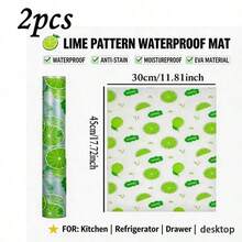 Bộ 4 tấm lót tủ lạnh chống thấm nước - Chống ẩm, chống trơn trượt, có thể giặt và tái sử dụng. Được làm từ chất liệu EVA, trang trí với họa tiết chanh/lá vàng/hoa táo dại độc đáo. Thích hợp cho tủ lạnh và trang trí nhà bếp. Có thể dùng làm tấm lót tủ lạnh, tấm lót ngăn kéo, tấm lót kệ, khăn trải bàn, tấm lót tủ giày và tấm lót tủ. Đồ dùng gia đình, đồ dùng nhà bếp, đồ thủ công mỹ nghệ, đồ dùng lưu trữ, phụ kiện nhà bếp, trang trí nhà cửa, quà tặng Ngày của Cha, trang trí lễ Eid. - Nhiều màu - Xem 15