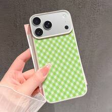 Funda para Teléfono - Una elegante y de alta calidad funda de TPU con un patrón de cuadros verde y blanco, adecuada para iPhone 17/17 Pro Max/17 Air/16 Pro Max/16E/15/14 Plus/13 Pro/12/11 Pro Max, que ofrece durabilidad y una estética moderna. - Color mixto 1 - Ver 4