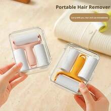 1 Conjunto Rolo de Pelos Portátil Mini - 1 Cabo do Rolo + 3 Rolos Sobressalentes, Adequado para Remoção de Pelos de Animais de Estimação, Fácil de Usar, Cabo Reutilizável - multicolorido - Visão 9