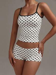 Buzzelle Women's Sexy Leopard Print Fitted Camisole And Shorts Set, 2025 Y2K Fashion Resort Wear Spring Casual - View 6