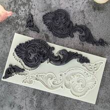 罗马柱、边框、天使硅胶模具，翻糖蛋糕装饰模具，可重复使用的厨房烘焙工具，适用于婚礼、生日派对装饰 - 淺灰色 - 查看 13