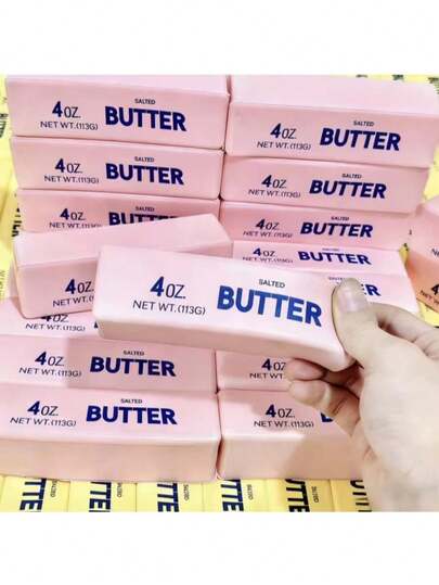 1 Pink Soft Butter Stick, Slow Rebound Stress Relief, Suitable Children And Adults, Can Be Used Work, School, Entertainment, And Party Games, Making