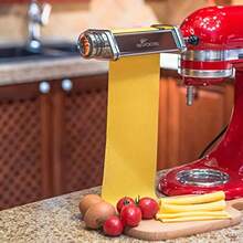 Pata Roller Attachment For  Tand Mixer Tainle Teel Pata Roller Attachment With 8 Adjutable Thick Knob By - Silver - View 2
