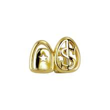 1pc Unique Fashion Hollow Dollar Sign & Teeth Design Hip Hop Accessory, Music Festival Gift For Men - Multicolor - View 7