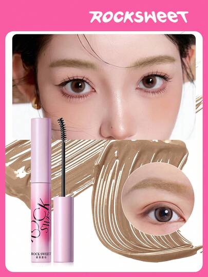  ROCK SWEET 丝绒眉胶 - 防水、持久、速干、防晕染，打造自然蓬松眉妆（完美礼物）