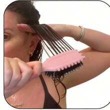 Premium Air Cushion Scalp Massage Comb Anti Static Smooth Hair Styling Brush Flexible Bristles Daily Grooming Hair Care Tool Gentle Detangling Paddle Comb For Home Salon Use Daily Hair Arrangement Essential Beauty Accessory For Women Daily Makeup Hairstyle Matching - 粉紅FDC-095-1 - 查看 8