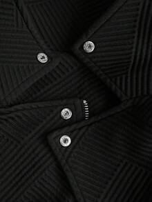 Chaqueta negra elegante, versátil y estilizadora de diseño con sentido de la moda para tallas grandes, para primavera - Negro - Ver 6