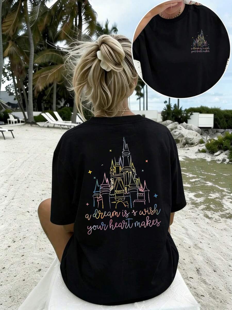 Women T-Shirts - Black - View 1