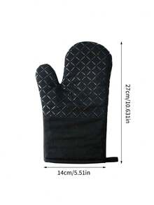 2 chiếc găng tay/miếng lót chịu nhiệt bằng silicon dày, găng tay nhà bếp chịu nhiệt, thích hợp cho việc nướng bánh, nấu nướng, miếng lót cách nhiệt chống trượt. - màu đen - Xem 17