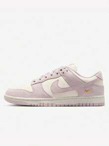 Giày thể thao nữ DUNK Small Swoosh Retro, giày casual đa năng dành cho trượt ván. - trắng hồng - Xem 1