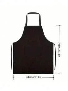 Polyester Adjustable Neck Apron With 2 Large Pockets - Neutral Colors, Ideal For Cooking, Baking, Grilling, Christmas Crafts, Machine Washable, Baking Apron | Adjustable Apron | Polyester Apron - Multicolor - View 8