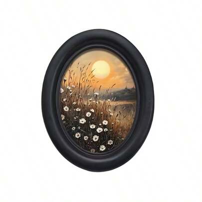 1pc Gothic Style Vintage Wooden Prayer Hand Photo Frame (4.16 X 5.25 Inches), Handmade Transfer Printed Photo, Home Decor For Living Room, Bedroom, Kitchen, Farmhouse Wall Art, Halloween, Thanksgiving Decoration - With Frame