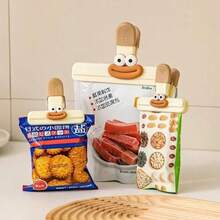 Creative Face Bag Sealing Clip Food Snack Clip Kitchen Tools Decorative Small Clip Refrigerator Plastic Food Bag Storage - Multicolor - View 5