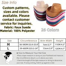 Suede Cowgirl Hat - Adjustable For Men And Women - Shapeable - High-End Material - Apricot - View 7