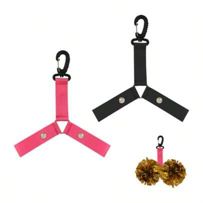 EILM P P Holder Hanger For Cheer Bag Backpack Straps Dance S Squads Cheerleader Backpack Tags Accessories In Black With Dule Fabric And Secure Gr