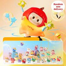 Miniso YOYO Cute Tilted Head Collection Surprise Box, Toy, Healing Cute Style, Perfect For Desktop Decoration, Collection And Hobby Display, Ideal Birthday Gift(1 PC Random Delivery) - Multicolor - View 1