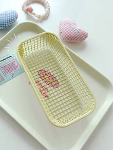 1/2/3/4pcs Decorative Storage Baskets, Smooth Edge Reinforced Metal Wire Mesh Organizer Rack, Suitable For Teachers And Artists' Desk Storage Boxes, Can Be Used To Organize Painting Tools, Toiletries And Daily Sundries, Suitable For Office, Bedroom Or Home Storage, Desk Organizer Travel Season - Multicolor - View 17