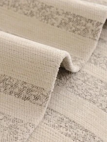 1件装雪尼尔法式奶油色沙发垫，适用于1/2/3/4座沙发，包含座垫、扶垫和靠背垫，防滑沙发套，四季皆宜 - 米色 - 查看 7