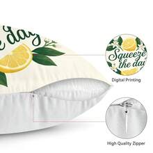 Bộ 4 vỏ gối trang trí in một mặt chủ đề chanh và màu đào, chất liệu nhung 100% polyester, thích hợp trang trí phòng khách, sofa và phòng ngủ, không kèm ruột gối, kích thước 40x40cm/45x45cm/50x50cm. - Nhiều màu 01 - Xem 11