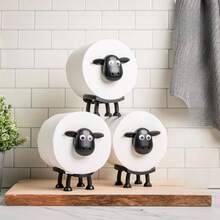 Ein entzückendes Set aus Toilettenpapierhaltern in Tierform, eine lustige dekorative Ablage für das Badezimmer, ein praktisches und einzigartiges Badezimmerzubehör und eine kreative Geschenkoption. - Verschiedenfarbig - Übersicht 4