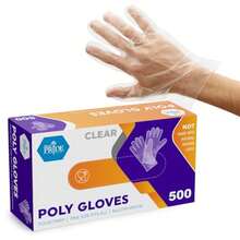 MED PRIDE Clear Food-Prep Poly Gloves Multipurpose Latex-Free Disposable Gloves For Cooking - Box Of 500 - View 7