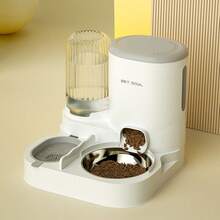 2-In-1 Automatic Pet Feeder And Water Dispenser, Large Capacity Dog/Cat Food And Water Bowl Set, Leak-Proof, Easy To Clean, Suitable For Small To Medium Pets - 1L-2.2L - View 8